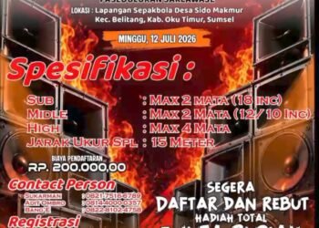 Battle Sound System PSSB OKU Timur Siap Digelar, Edi Kuswara Ajak Pecinta Audio Tampilkan Kualitas Terbaik