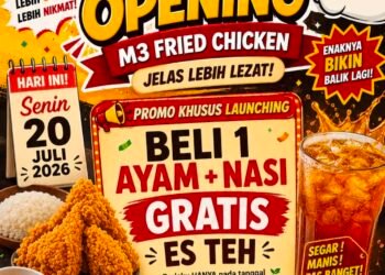 Resmi Hadir di Martapura! M3 Fried Chicken Ajak Warga Nikmati Promo Spesial Launching