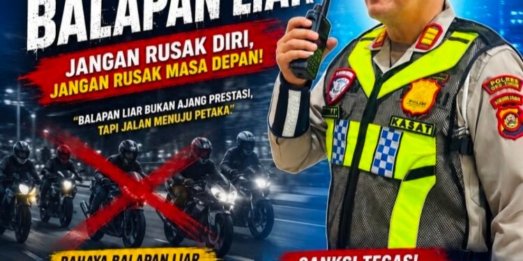 Kasat Lantas Polres OKU Timur AKP Herman: Balap Liar Bukan Ajang Prestasi, Tapi Jalan Menuju Petaka