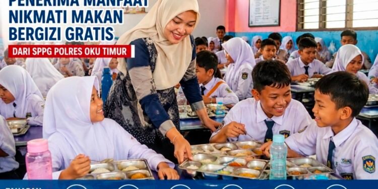 2.497 Penerima Manfaat Nikmati Makan Bergizi Gratis dari SPPG Polres OKU Timur