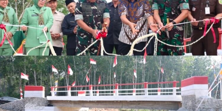 Sinergi TNI dan Pemkab OKU Timur Hadirkan Jembatan Beton Garuda untuk Warga