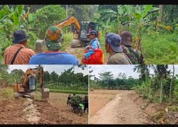 Warga Patungan Lebarkan Jalan Tani, Ribuan Hektare Lahan Menanti Sentuhan Pemkab OKU Timur