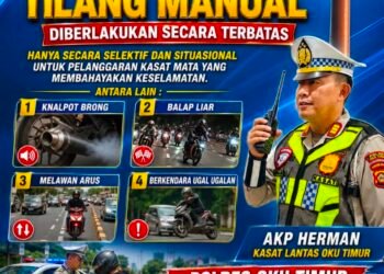 Satlantas OKU Timur Prioritaskan Razia Malam Minggu, Pelanggar Siap-Siap Ditilang