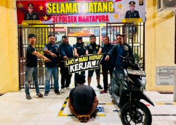 Pinjam Motor Modal Mulut, Pulang-Pulang Dijemput Tim Opsnal Polsek Martapura