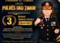 Kembali AKBP Adik Listiyono Berikan  Kado Prestasi Untuk Polres OKU Timur
