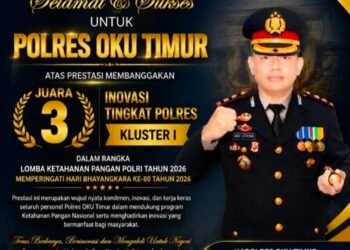 Kembali AKBP Adik Listiyono Berikan  Kado Prestasi Untuk Polres OKU Timur