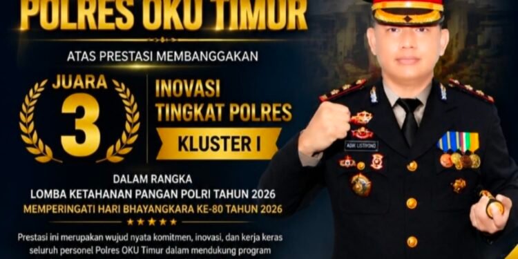 Kembali AKBP Adik Listiyono Berikan Kado Prestasi Untuk Polres OKU Timur
