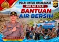 Air Mulai Langka, Kapolres Lalu Hedwin Gerakkan Polsek Salurkan Air Bersih